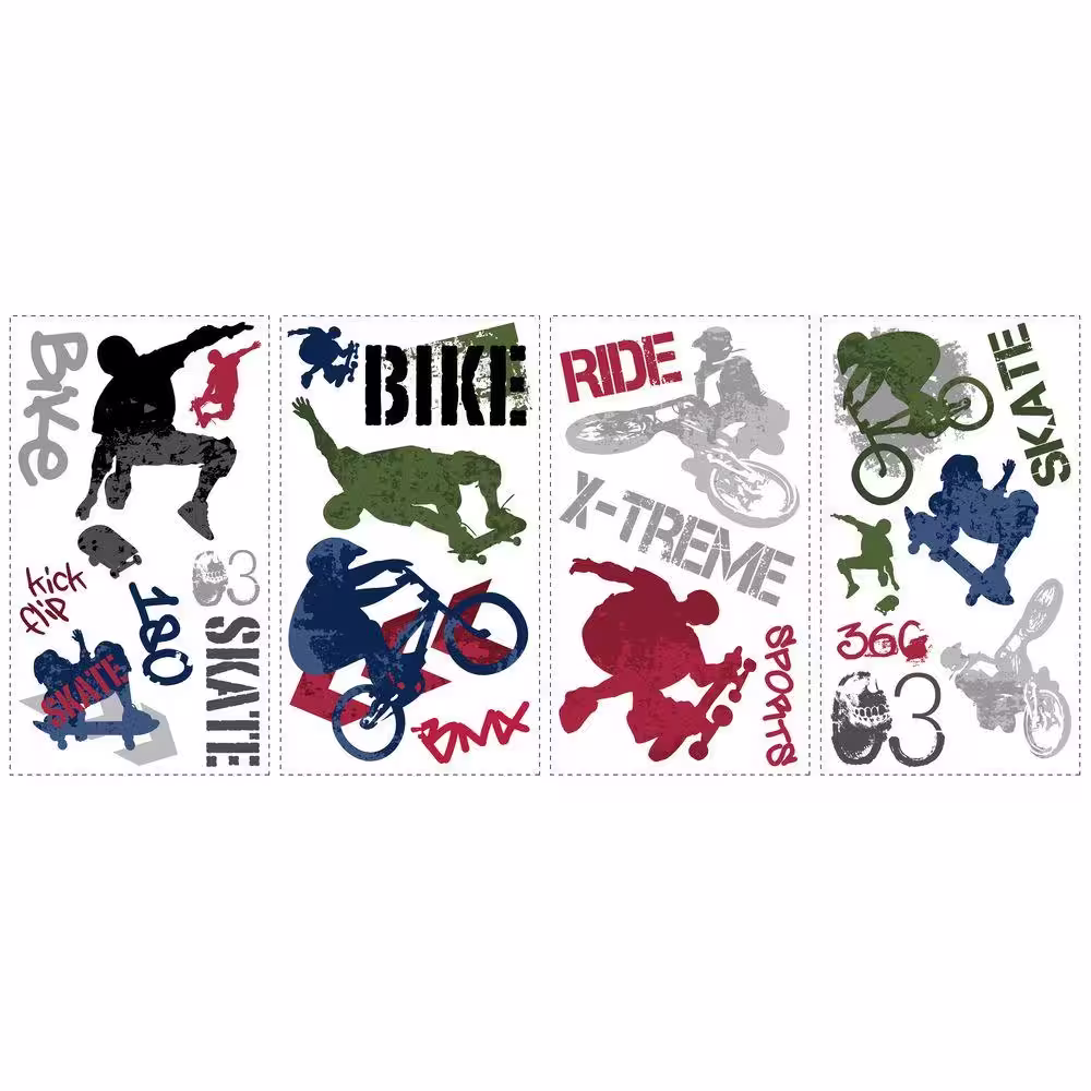 RoomMates Extreme Sports Peel & Stick Wall Decal