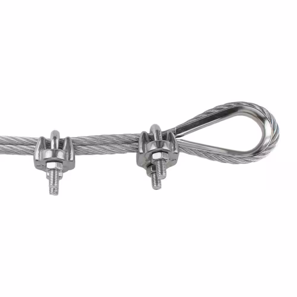 Everbilt 5/16 in. Stainless Steel Clamp Set (3-Pack)