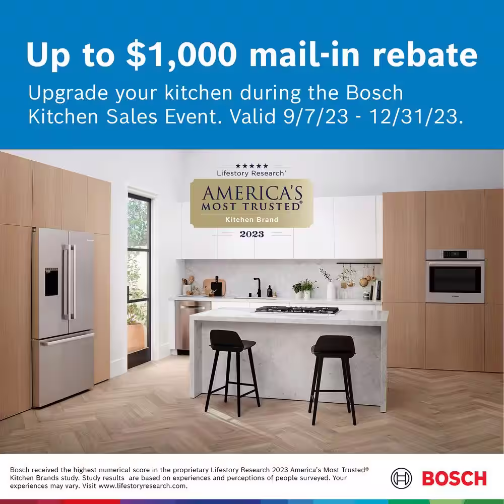 Bosch 2.2-Cup Built-In Fully Automatic Stainless Steel Drip Coffee Maker with Built-In Grinder