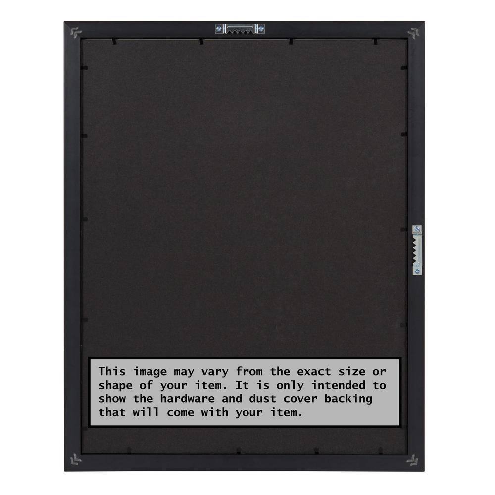 Amanti Art Elegant Brushed Bronze Narrow Picture Frame Opening Size 24 x 36 in.