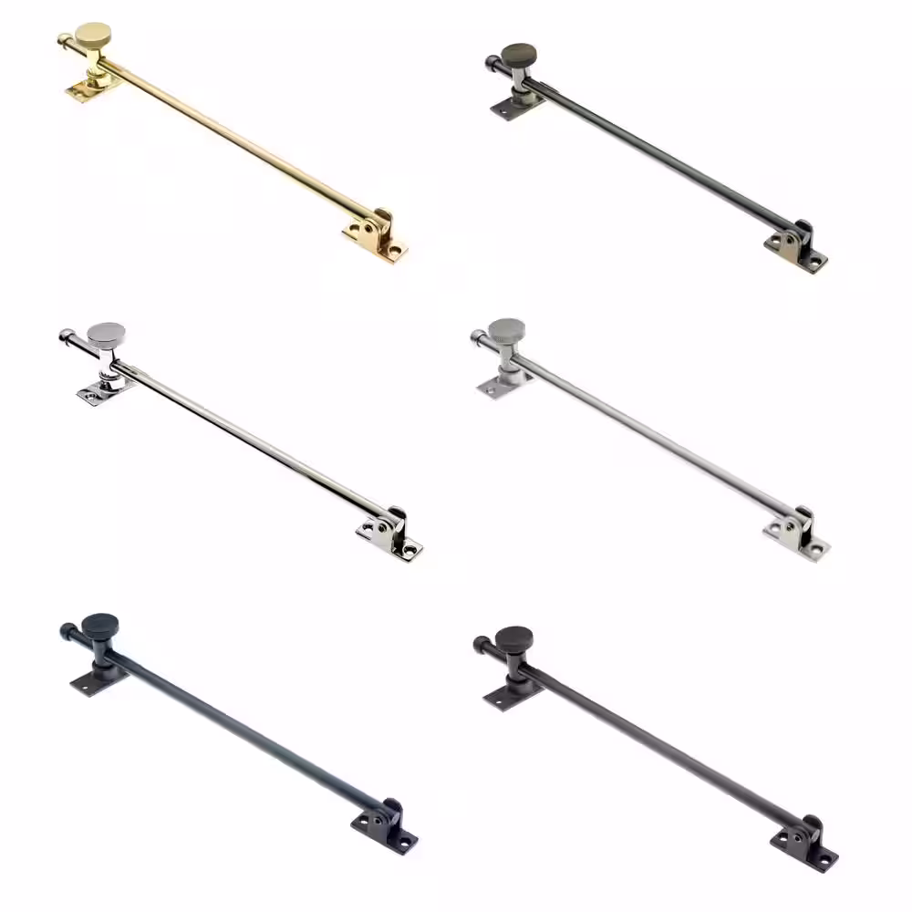 None 12 in. Polished Chrome Solid Brass Single-arm casement Window Operator
