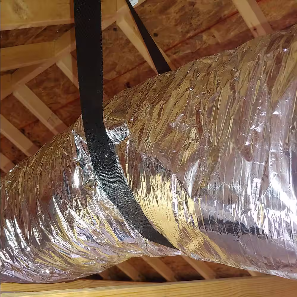 Master Flow 5 in. x 25 ft. Insulated Flexible Duct R8 Silver Jacket
