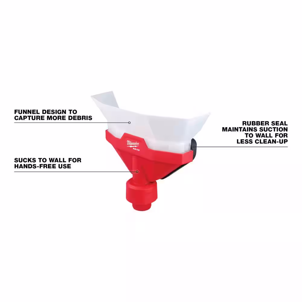 Milwaukee AIR-TIP 1-1/4 in. to 2-1/2 in. Dust Collector and Long Reach Flexible Hose Set Wet/Dry Vacuum Attachment