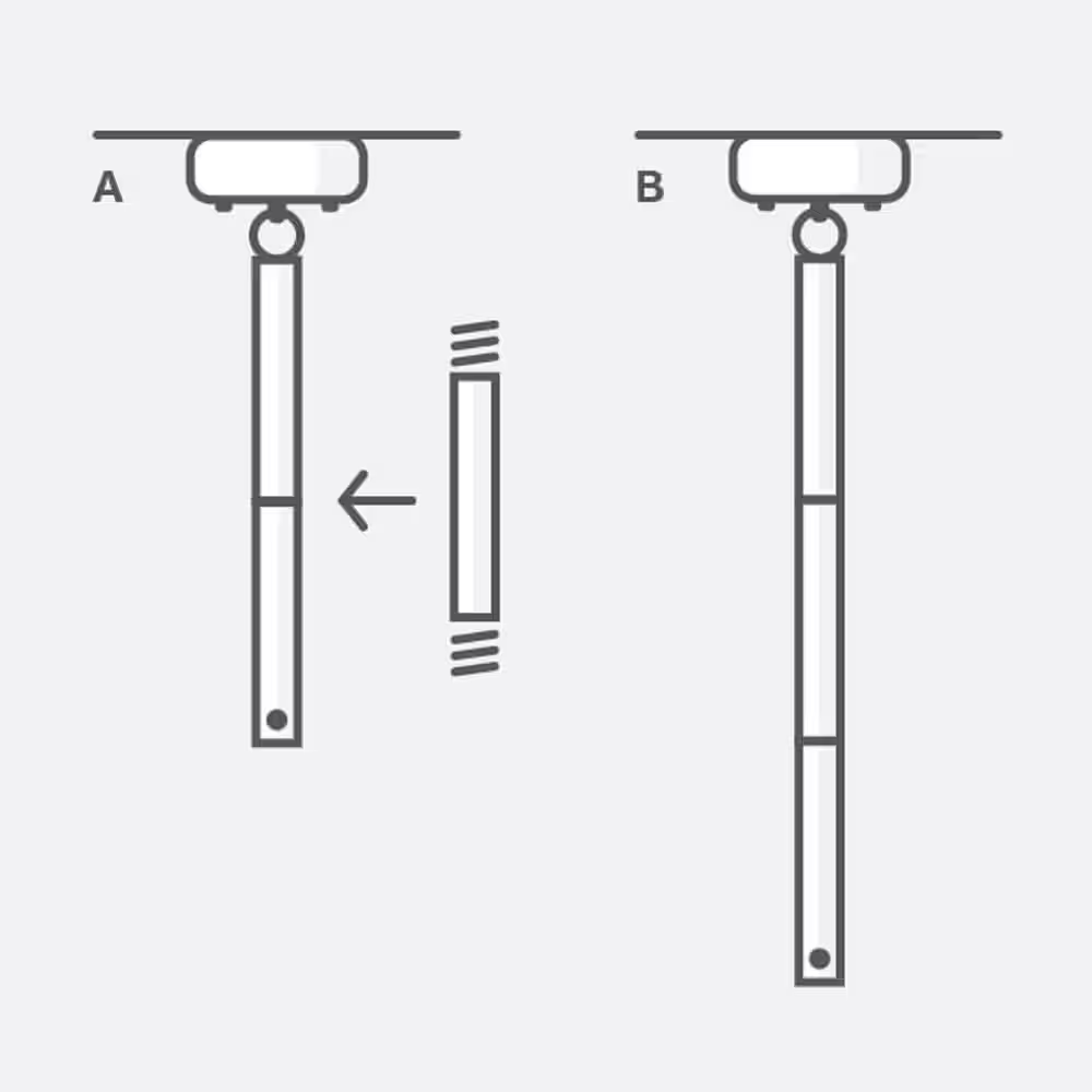 Generation Lighting Barn Light 14 in. 1-Light White Exterior Outdoor Hanging Pendant Light