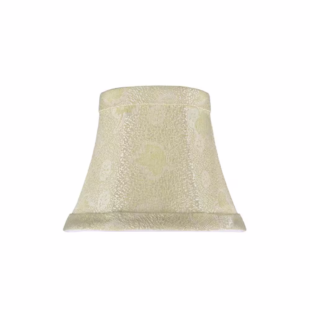 Aspen Creative Corporation 5 in. x 4 in. Butter Creme and Pumpkin Leaf Design Bell Lamp Shade (9-Pack)