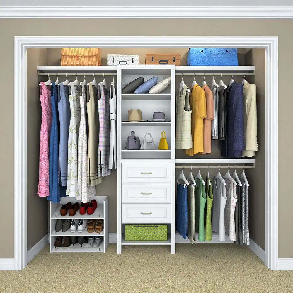 ClosetMaid Impressions 3-Shelf White Shoe Organizer