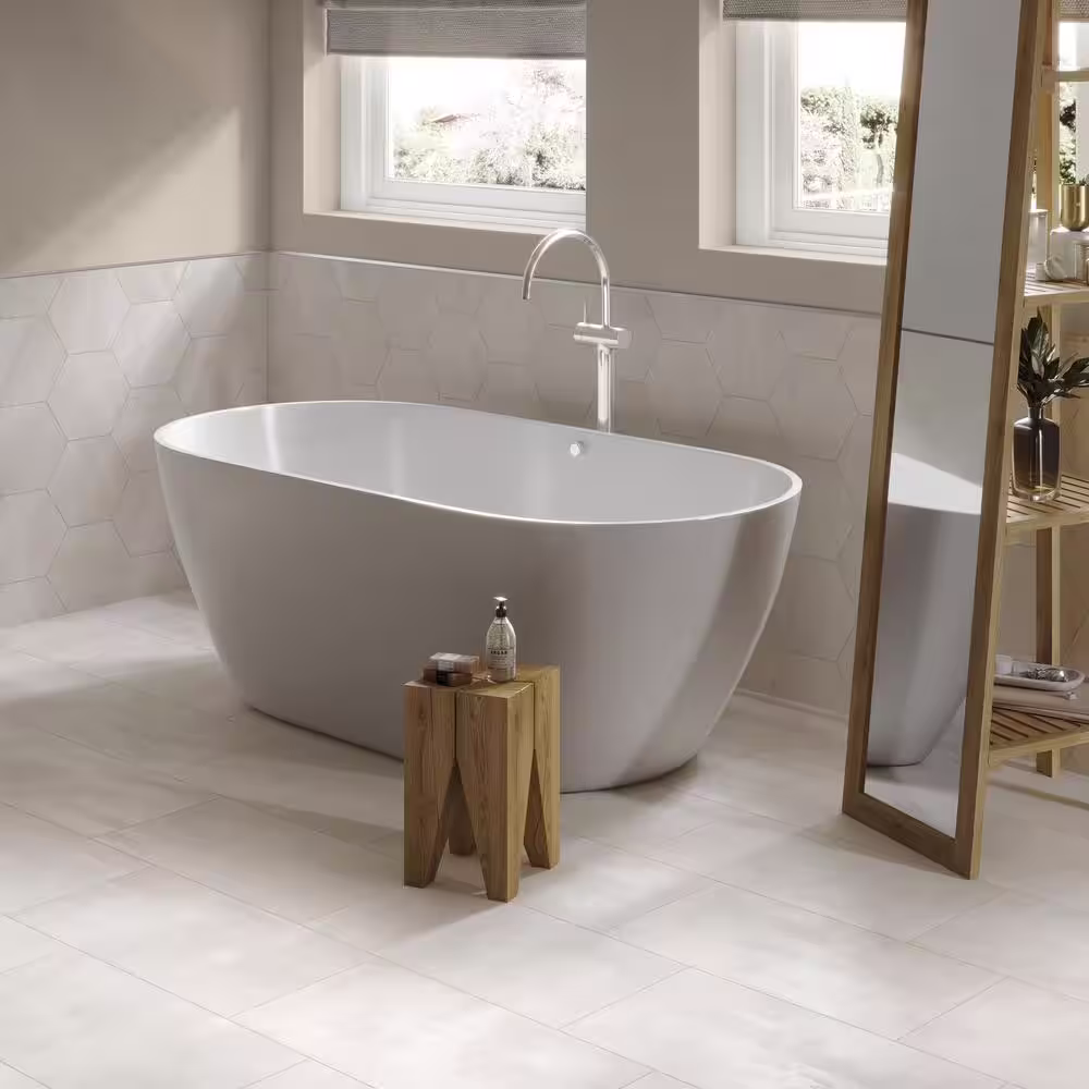 Corso Italia Ray White 12 in. x 24 in. Porcelain Floor and Wall Tile (15.50 sq. ft./Case)
