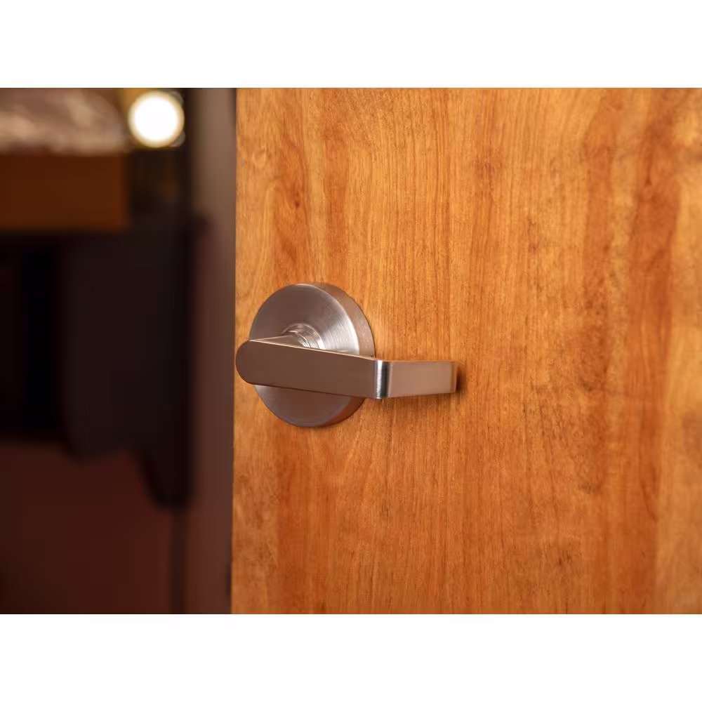Taco Heavy Duty Brushed Chrome Grade 1 Commercial Cylindrical Passage Hall/Closet Door Handle