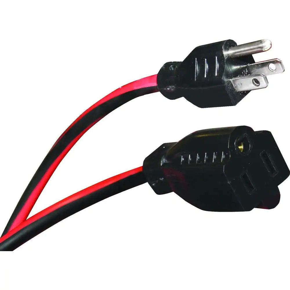 Husky 100 ft. 16/3 Medium-Duty Indoor/Outdoor Extension Cord, Red and Black
