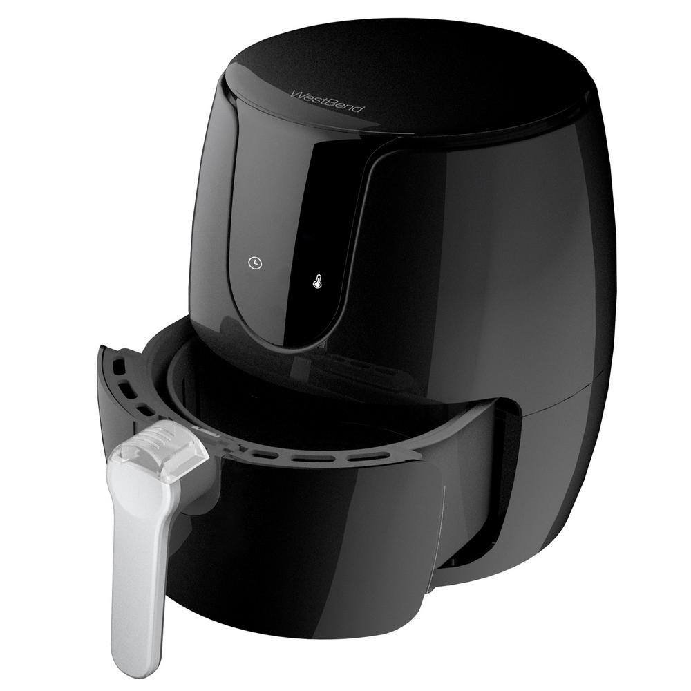West Bend 3.7 qt. Black Digital Air Fryer with Diamond shield PFOA nonstick