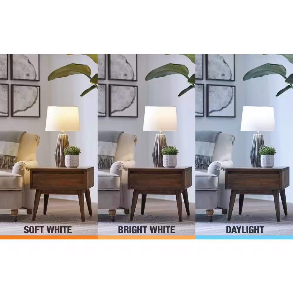 EcoSmart 60-Watt Equivalent A19 Dimmable Energy Star LED Light Bulb in Bright White (8-Pack)