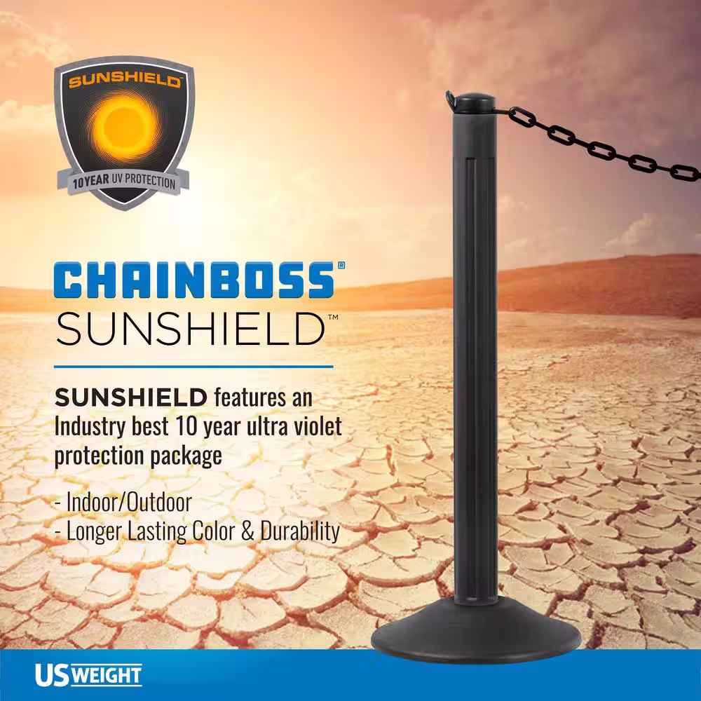 USW US Weight 2 in. x 500 ft. Orange Plastic Chain Featuring SunShield UV Protection