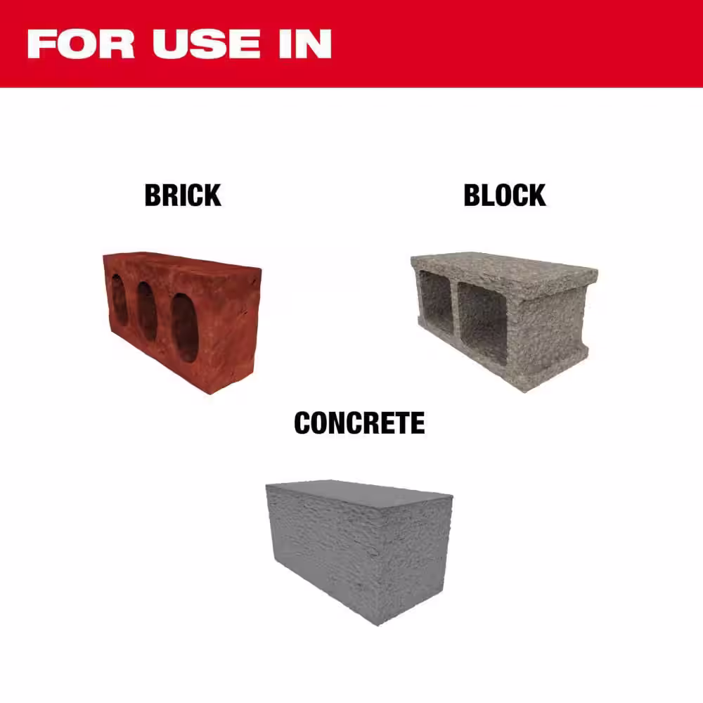 Milwaukee 3/8 in. x 6 in. 2-Cutter SDS-PLUS Carbide Drill Bit