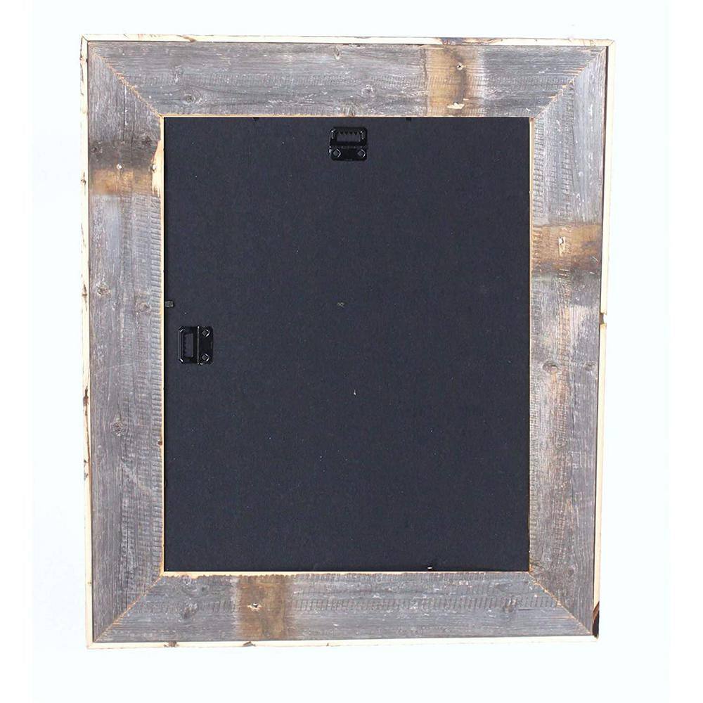 None Rustic Farmhouse Artisan 11 in. x 14 in. Rustic Red Reclaimed Picture Frame