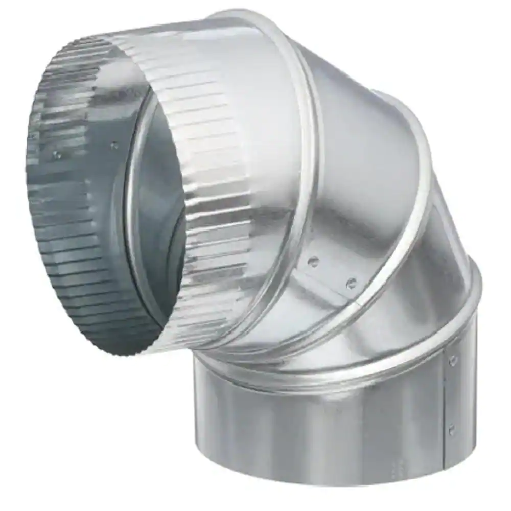 Master Flow 7 in. 90-Degree Round Adjustable Elbow