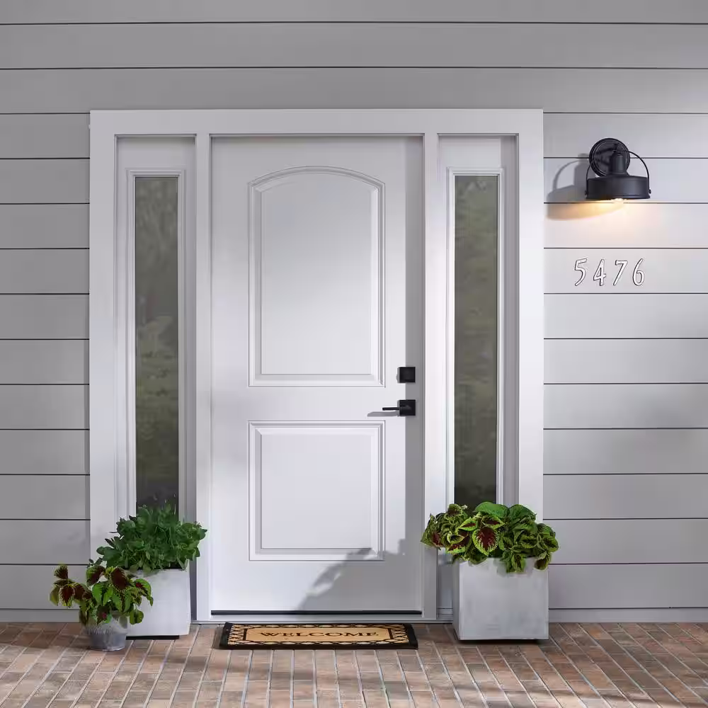 Everbilt 4 in. Plastic Reflective Nail-On House Number 5