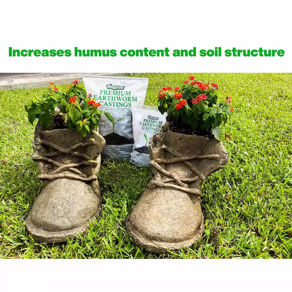 Viagrow 6 lbs. Earthworm Castings (3-Pack)