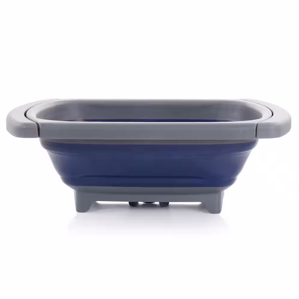 Oster 4 qt. Bluemarine Over the Sink Collapsible Silicone Strainer