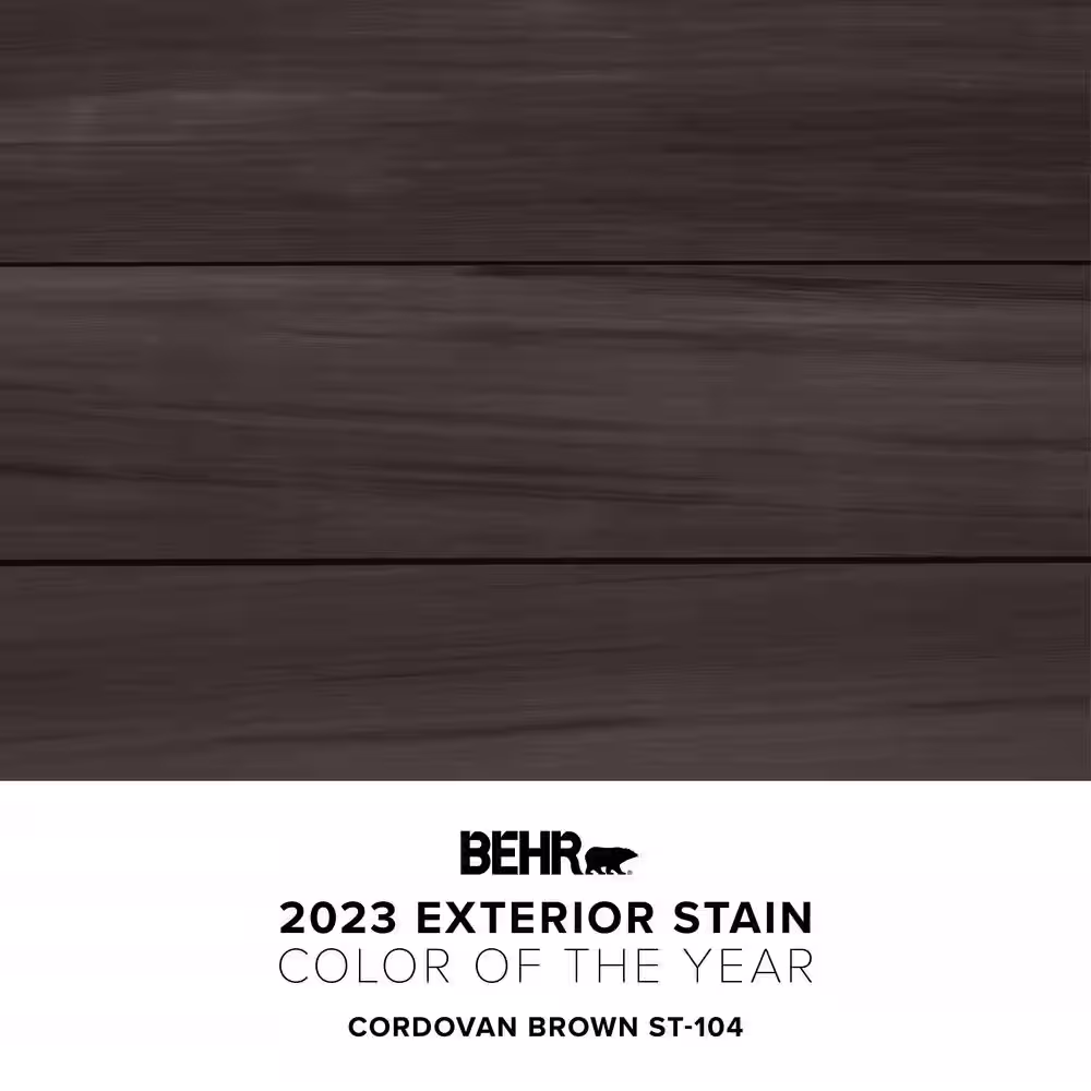 BEHR PREMIUM 8 oz. #ST-104 Cordovan Brown Semi-Transparent Waterproofing Exterior Wood Stain and Sealer Sample