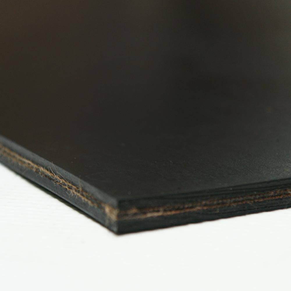 Rubber-Cal Heavy Black Conveyor Belt - 0.41 (3 ply) Thick x 6 in. Width x 18 ft. Length - Rubber Sheet