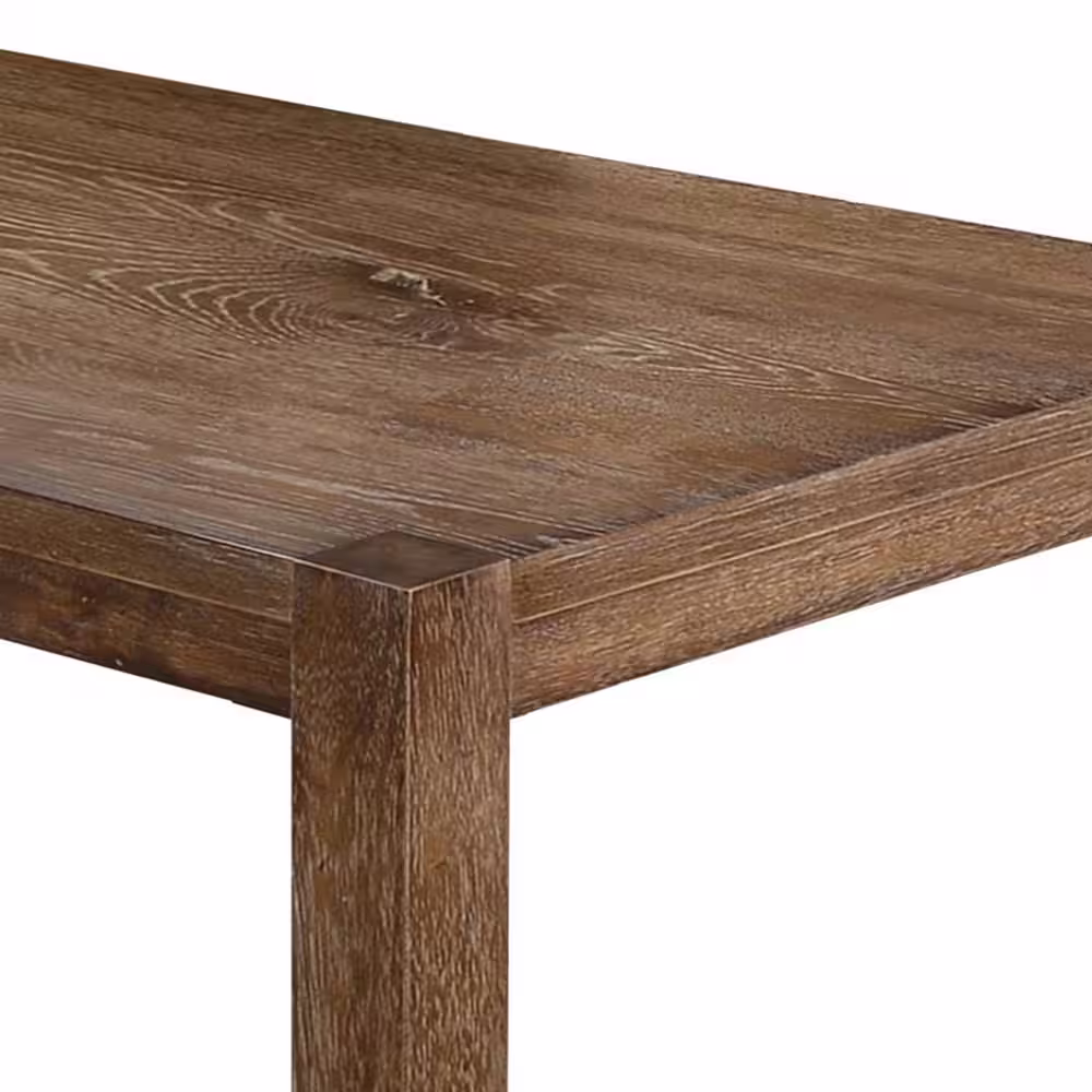 Best Master Furniture Janet Driftwood Rectangular Dining Bench 47.5 in. D x 18 in. H