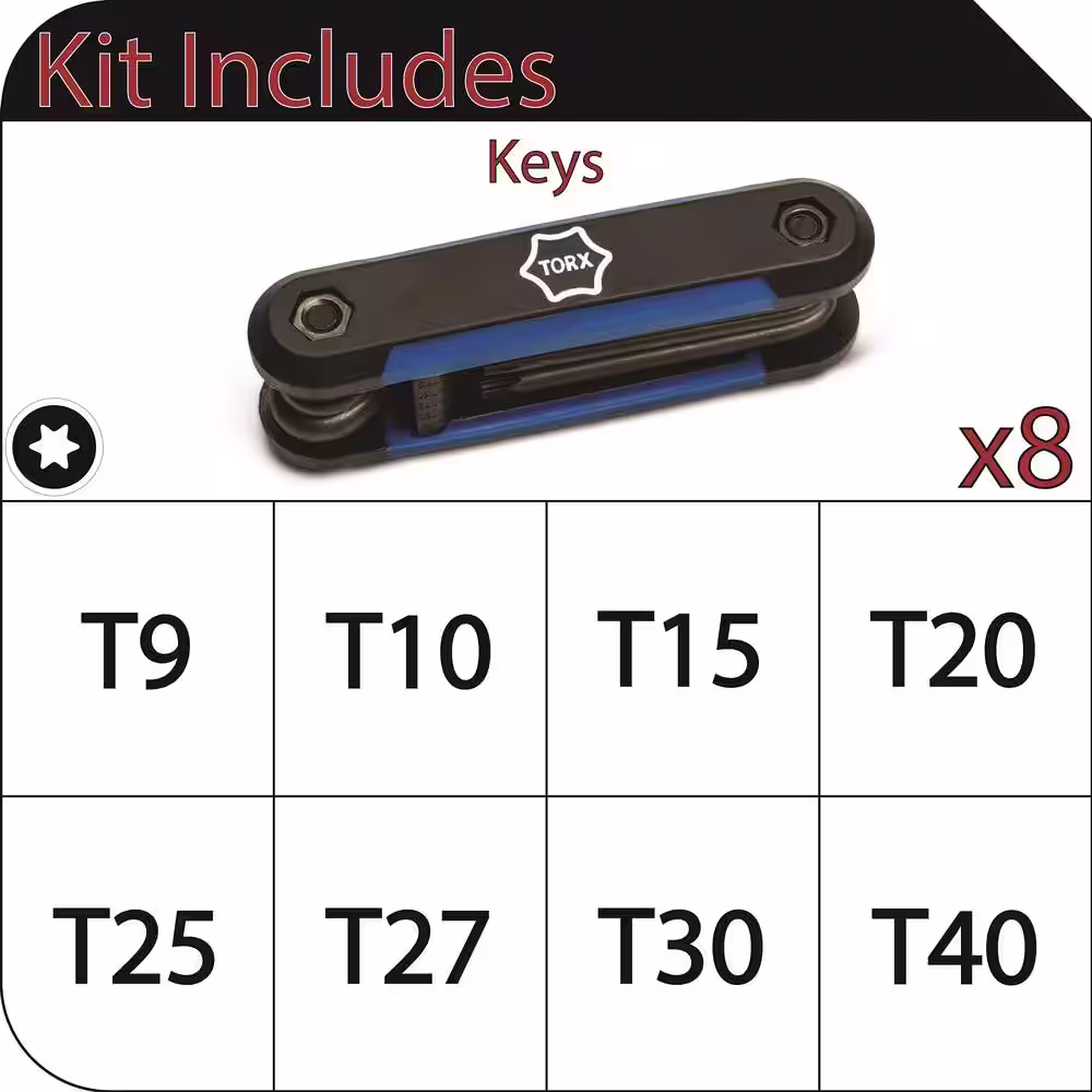 Husky Torx Folding Key Set (8-Piece)