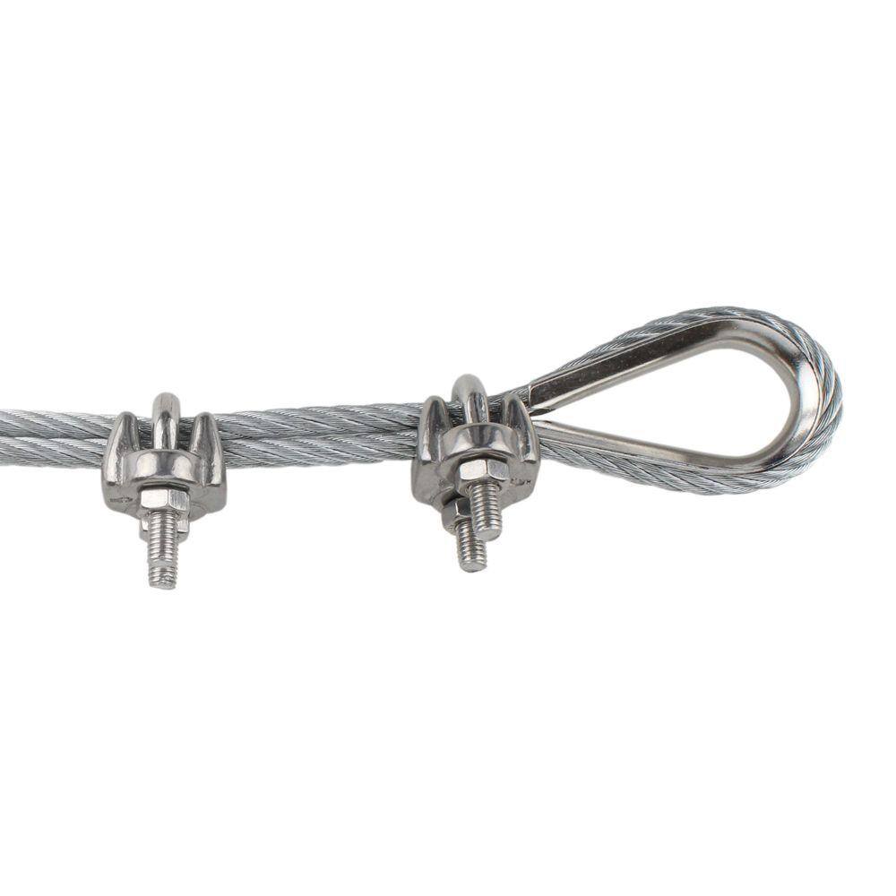 Everbilt 5/16 in. Zinc-Plated Wire Rope Clip (2-Pack)