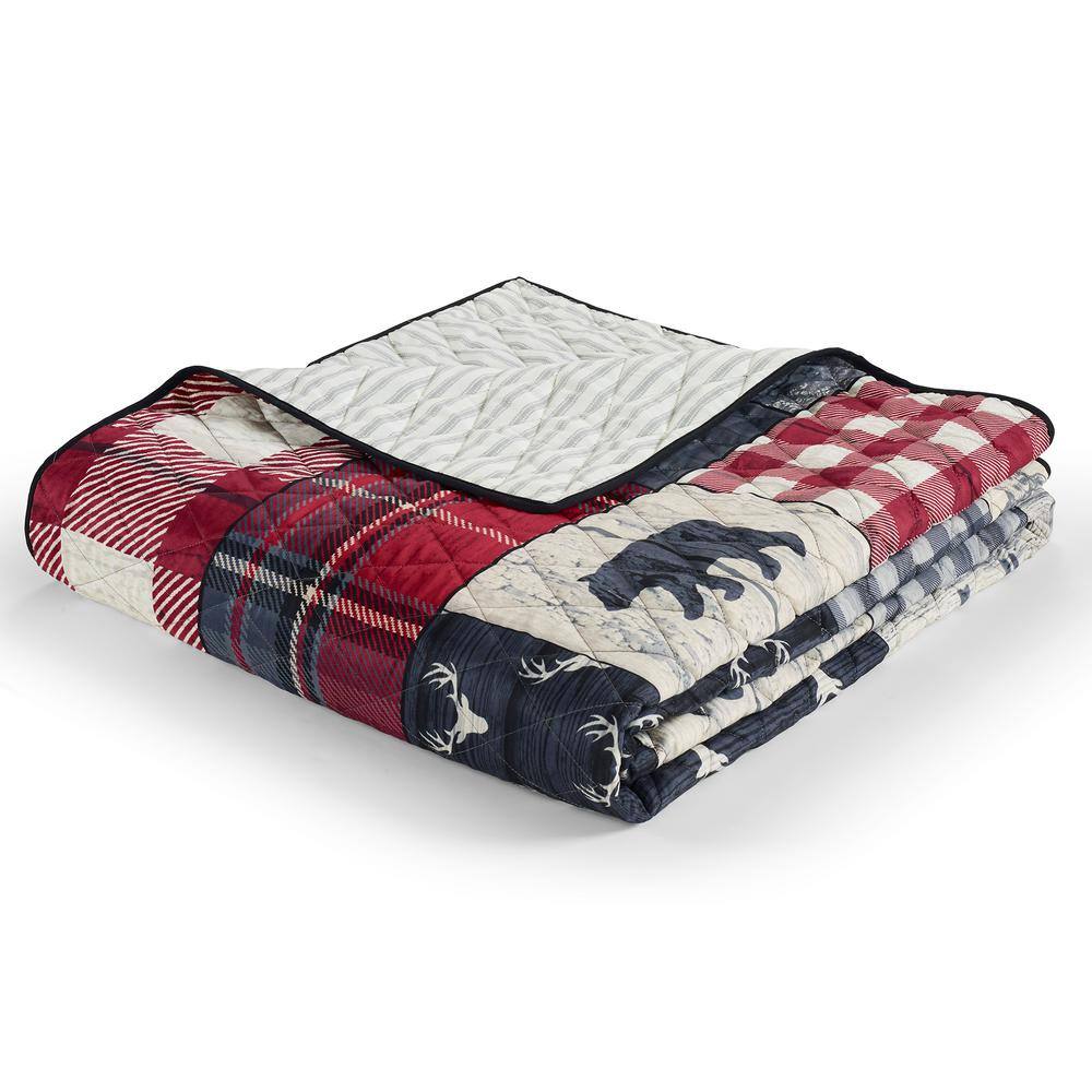 DONNA SHARP Timber Red Microfiber Throw